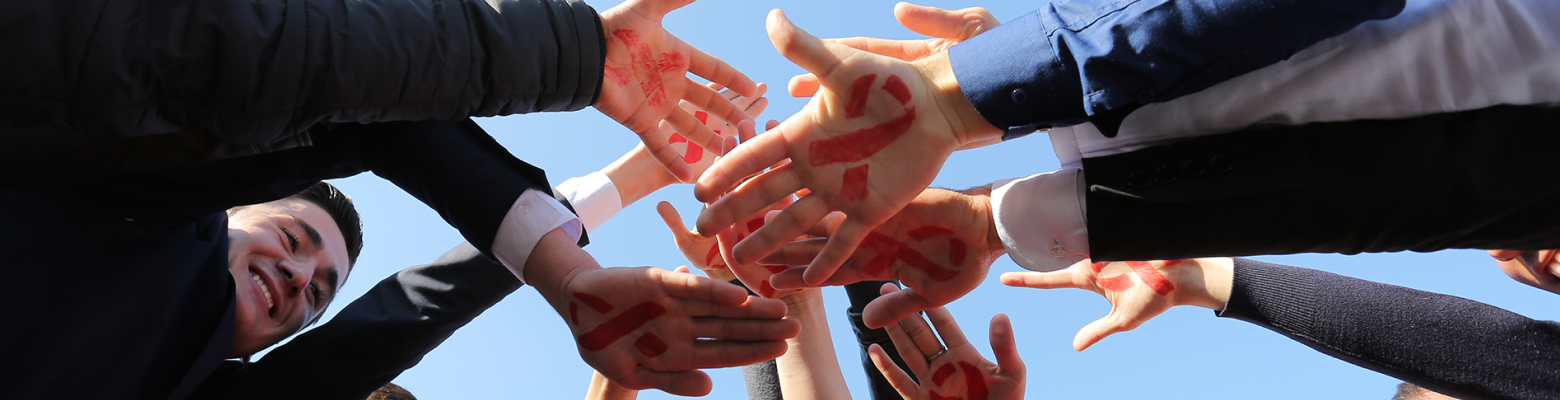 Tajikistan joined the “Hands up for #HIVprevention”, a 2016 World AIDS Day campaign